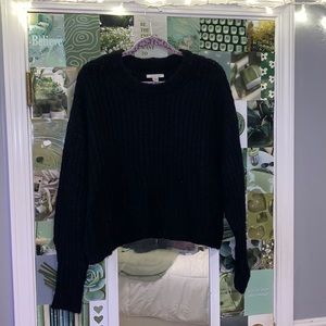 American Eagle cropped knit sweater, size XL